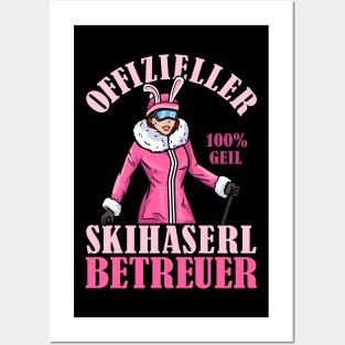 Offizieller Skihaserl Betreuer I Apres Ski I Jagatee Party design Posters and Art